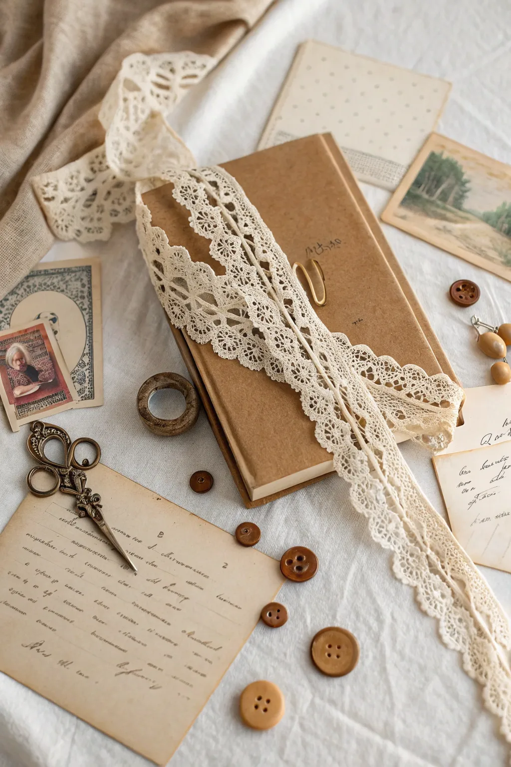 Capture nostalgia with elegant vintage scrapbooking essentials.