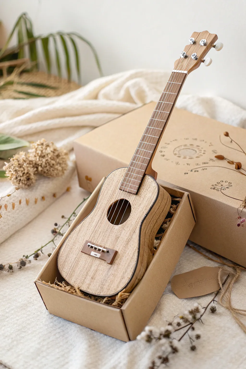 Strum your creativity with this charming shoebox guitar craft - a harmonious blend of simplicity and artistry.