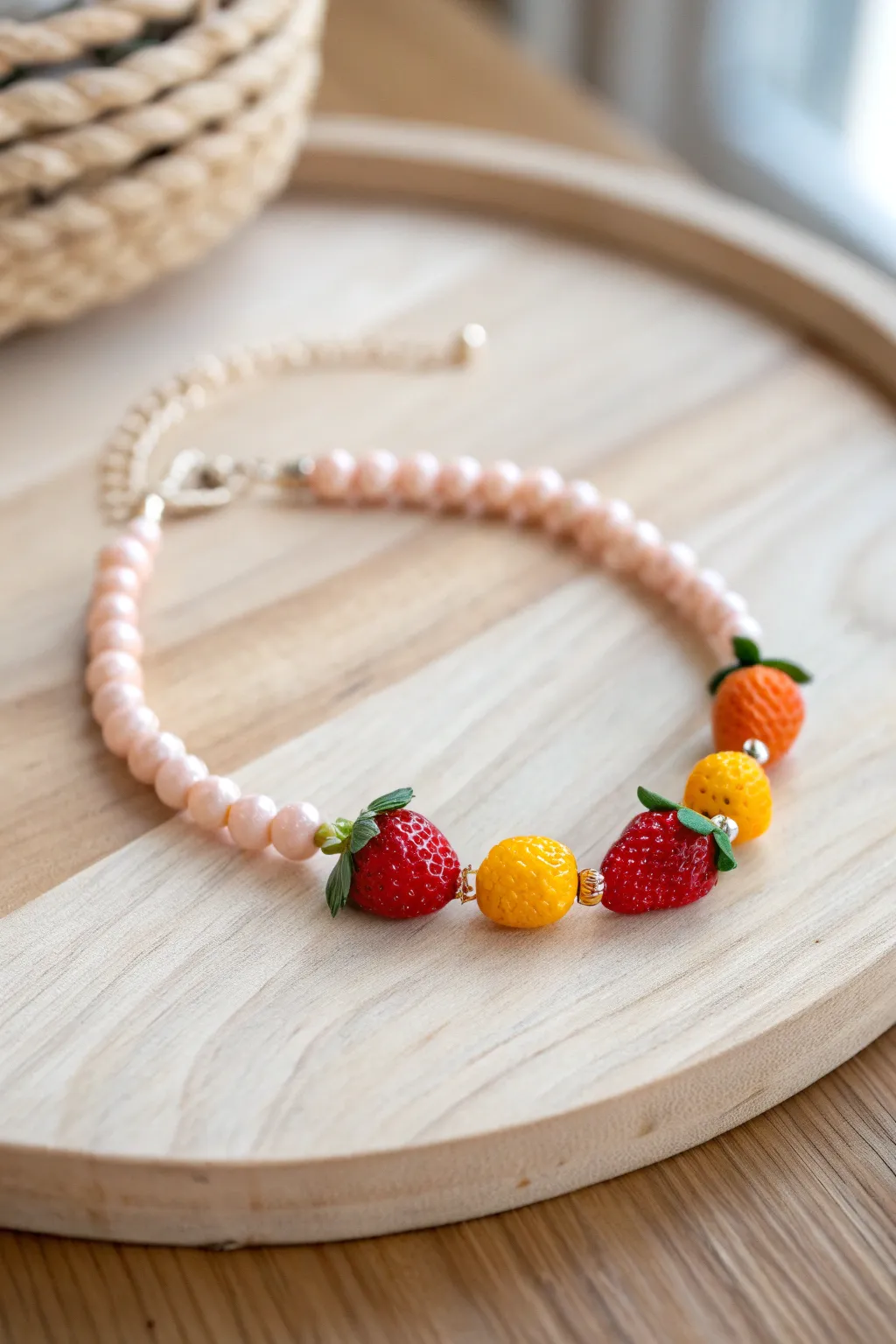 Add a playful touch to your summer style with these charming fruit-shaped beads!