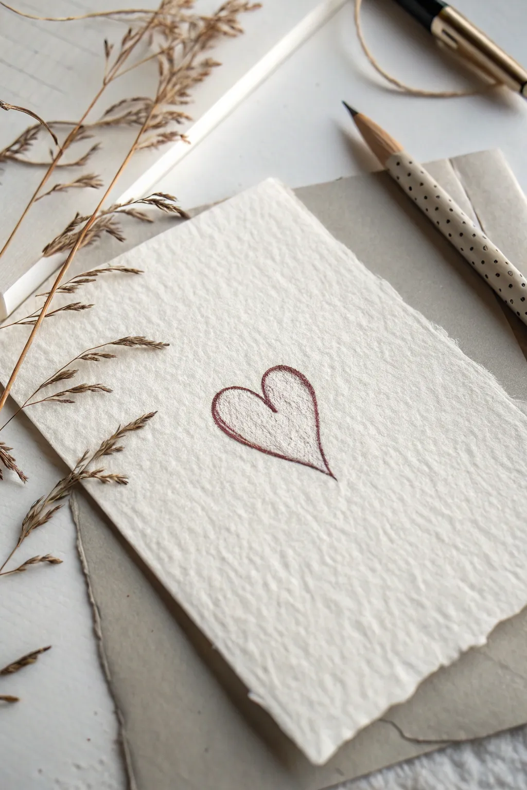 Embrace simplicity and love with every doodle.