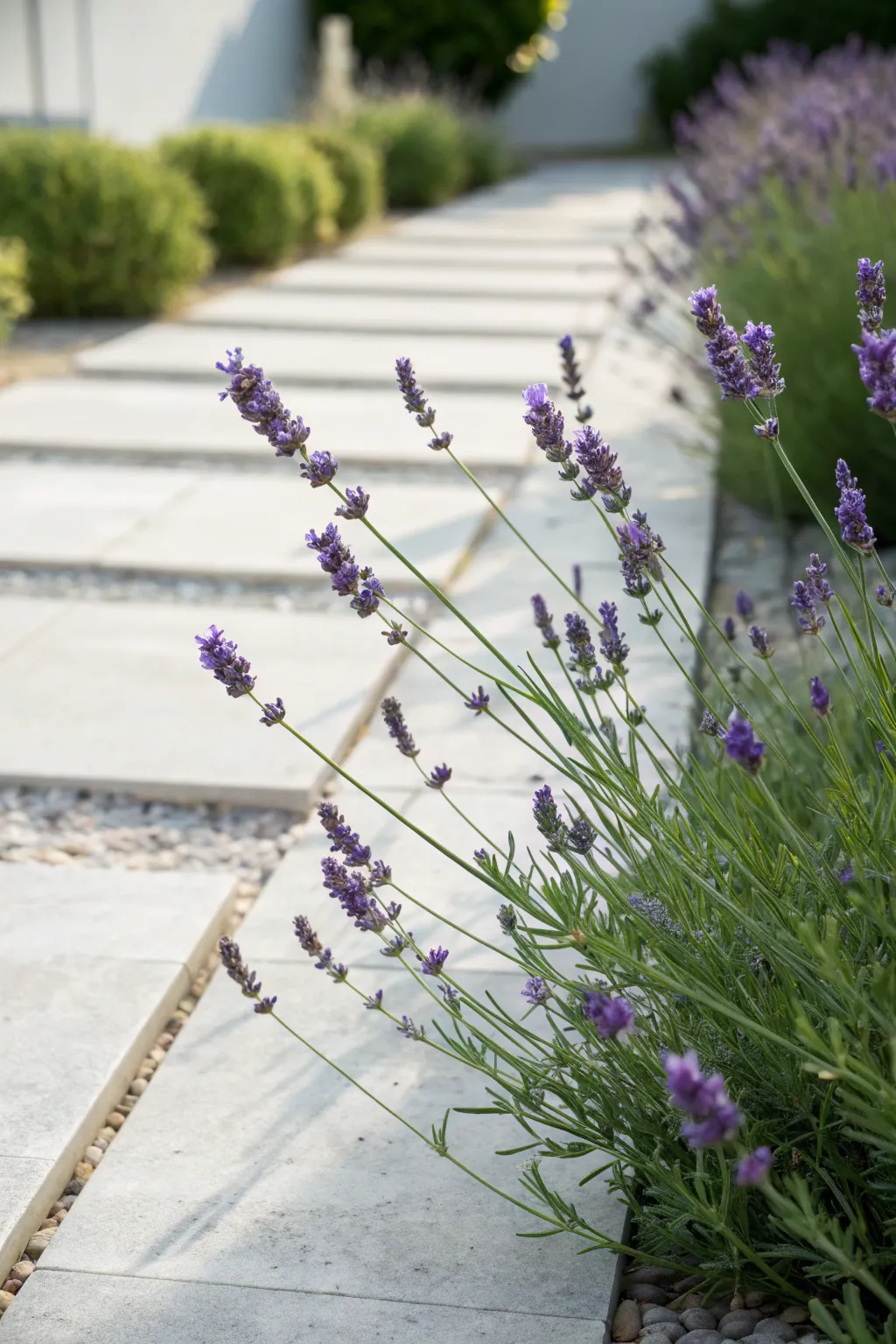 Let the soothing scent of lavender guide you through your garden oasis.