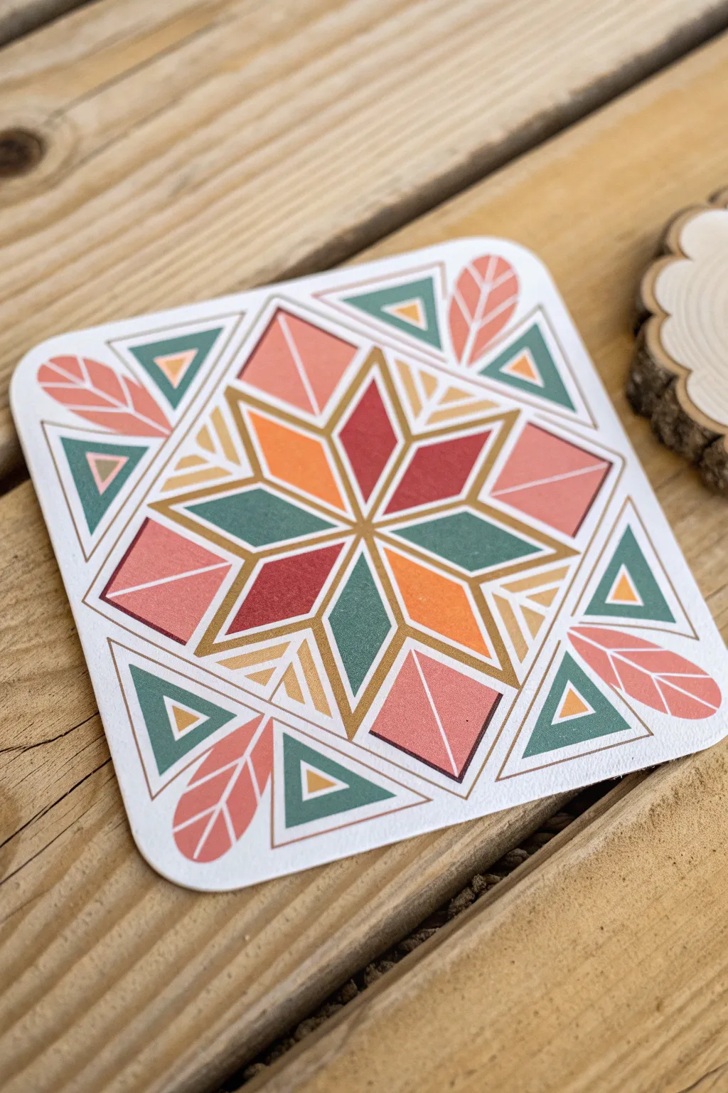 Elevate your space with a touch of modern artistry – explore bold geometric patterns in sticker form.