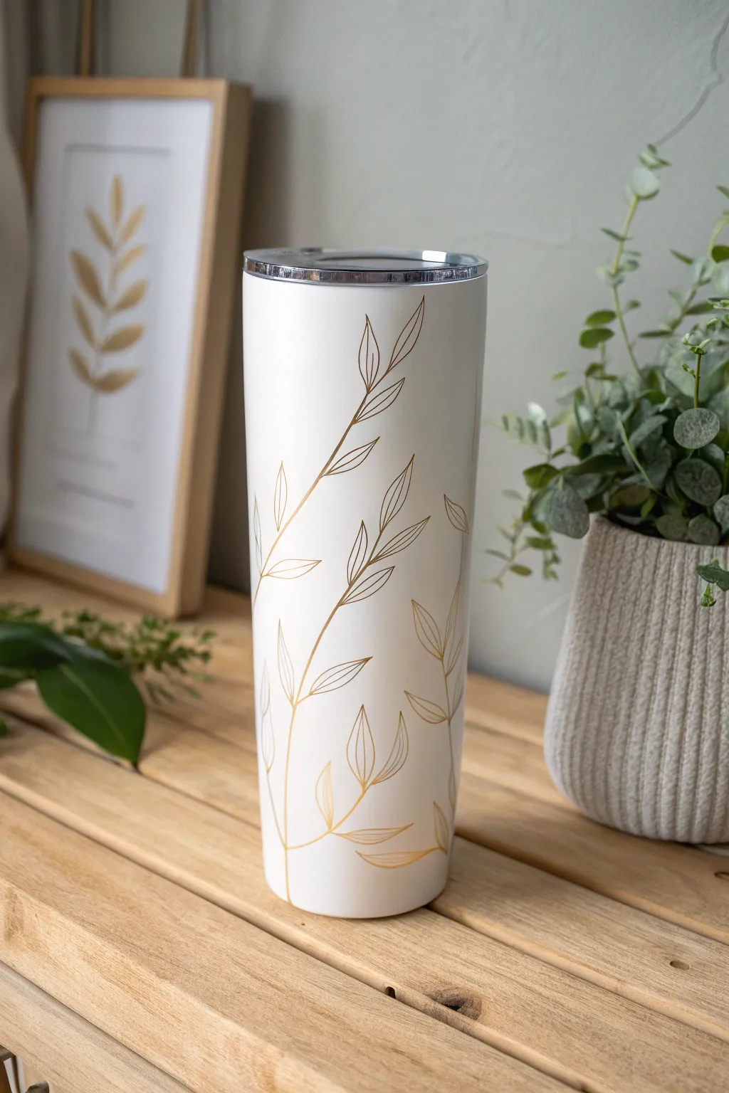 Embrace the elegance of simplicity with this minimalist chic tumbler that complements any style with effortless grace.