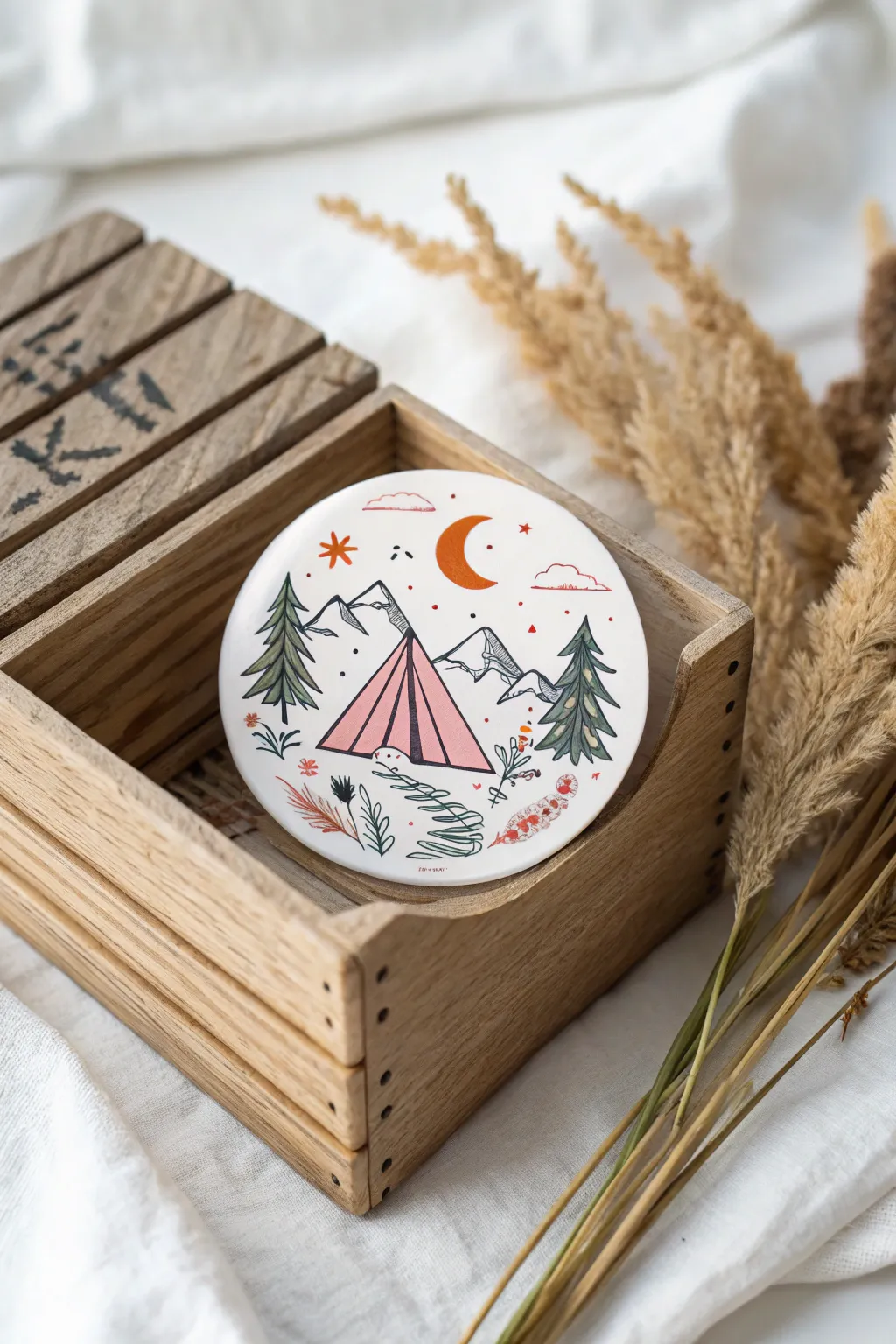 Embrace the call of the wild with charming camping stickers that transform your storage into an adventure haven.
