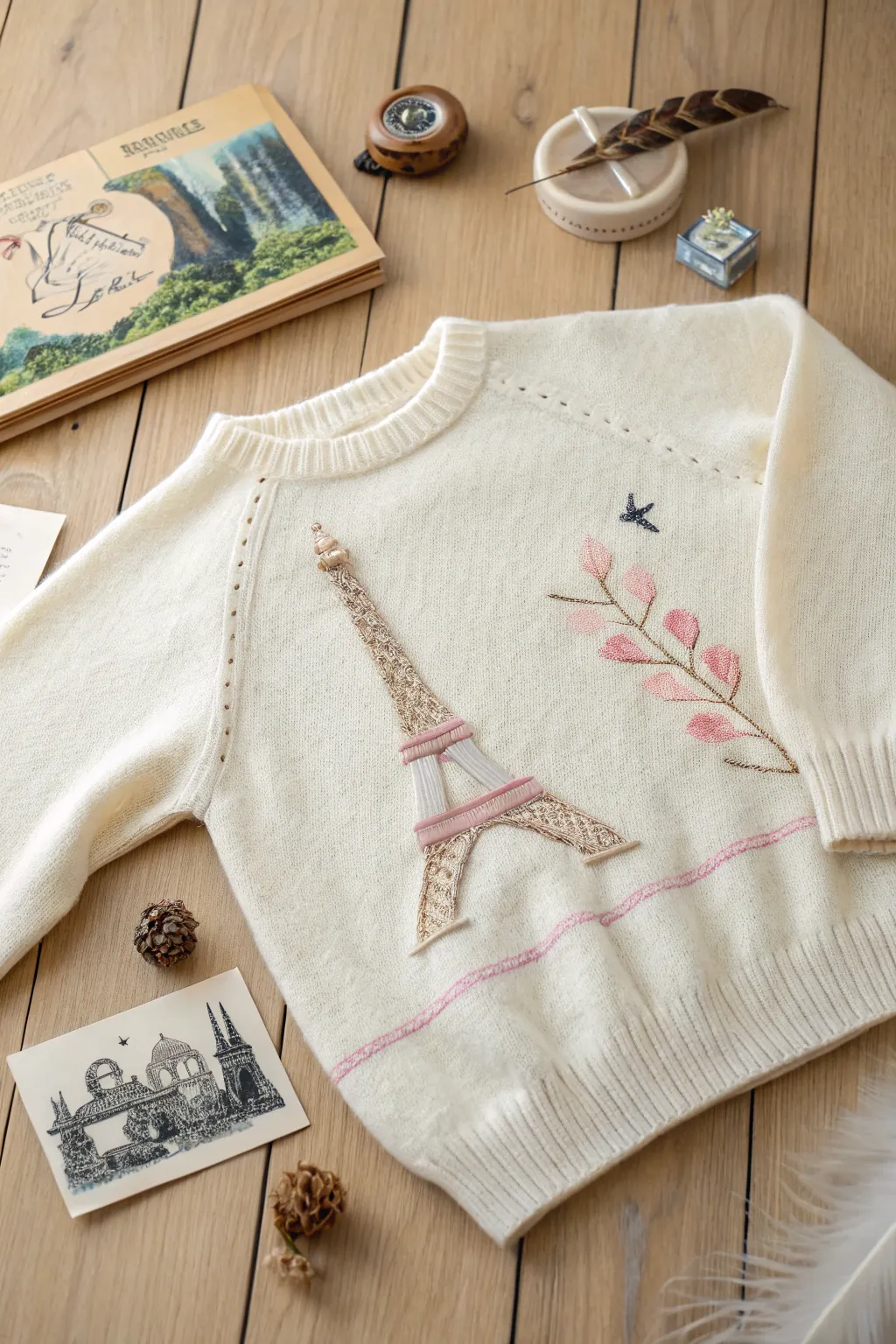 Embrace your wanderlust with every stitch: a beloved landmark, lovingly embroidered.