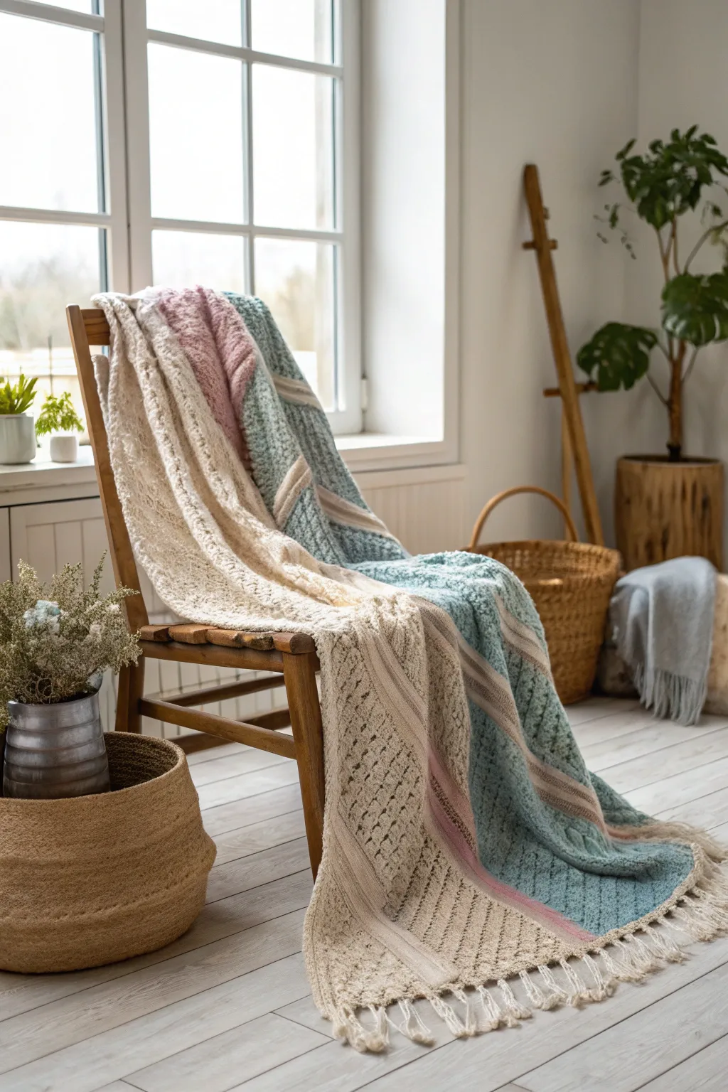 A heartfelt tribute woven into warmth - a temperature blanket capturing the essence of a historical year.