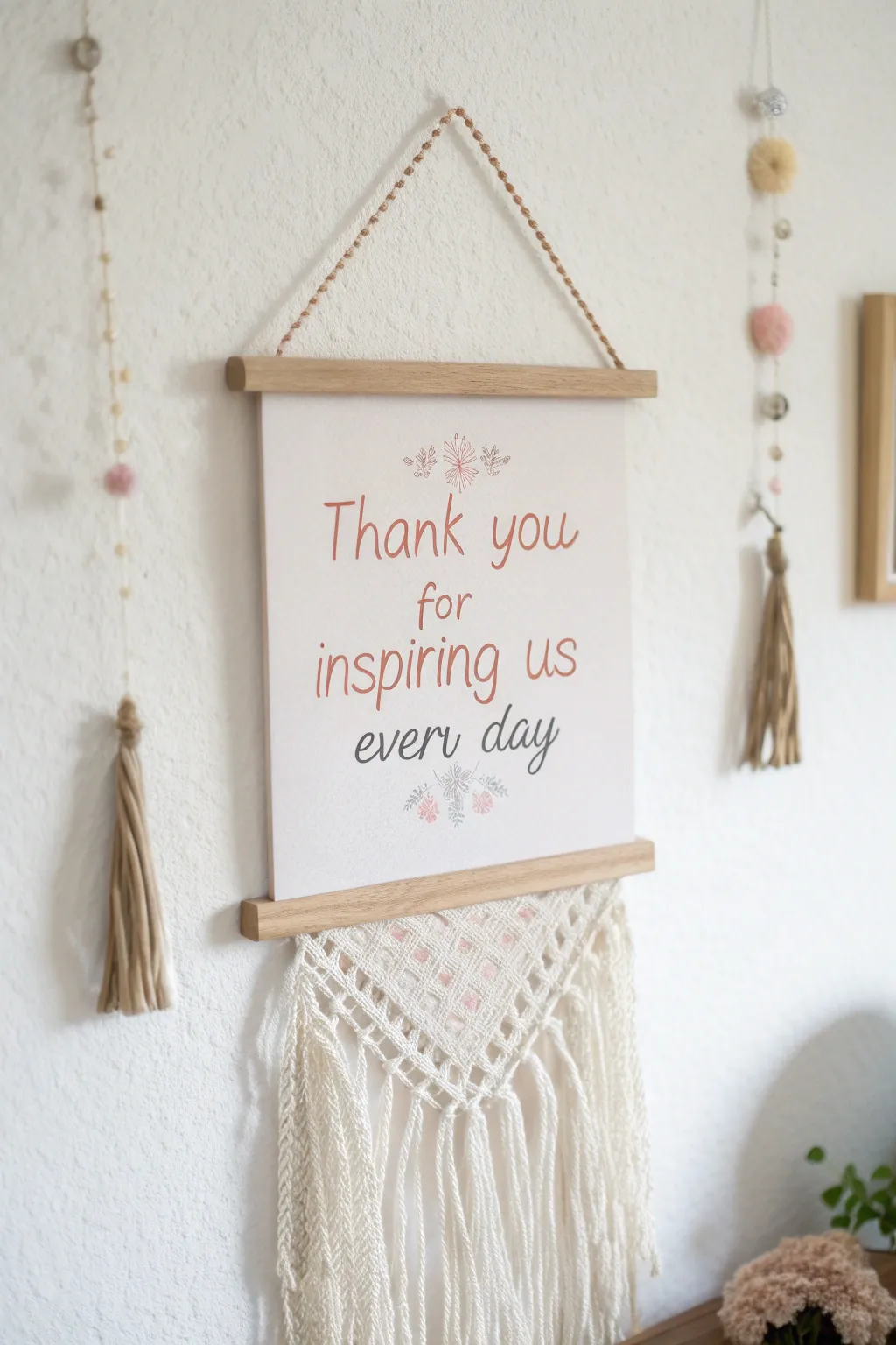 A heartfelt thank you, beautifully crafted to inspire and remind every day.