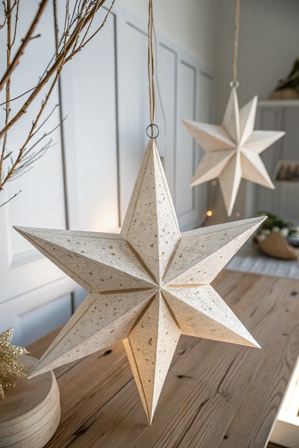 Elevate your space with the enchanting allure of 3D paper stars—perfect for adding a touch of magic to any room.