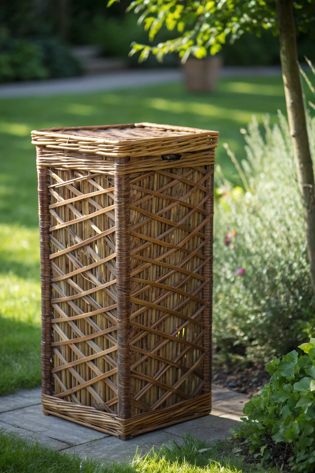 Transform your outdoor space with the rustic charm of woven willow panels, where craftsmanship meets nature.