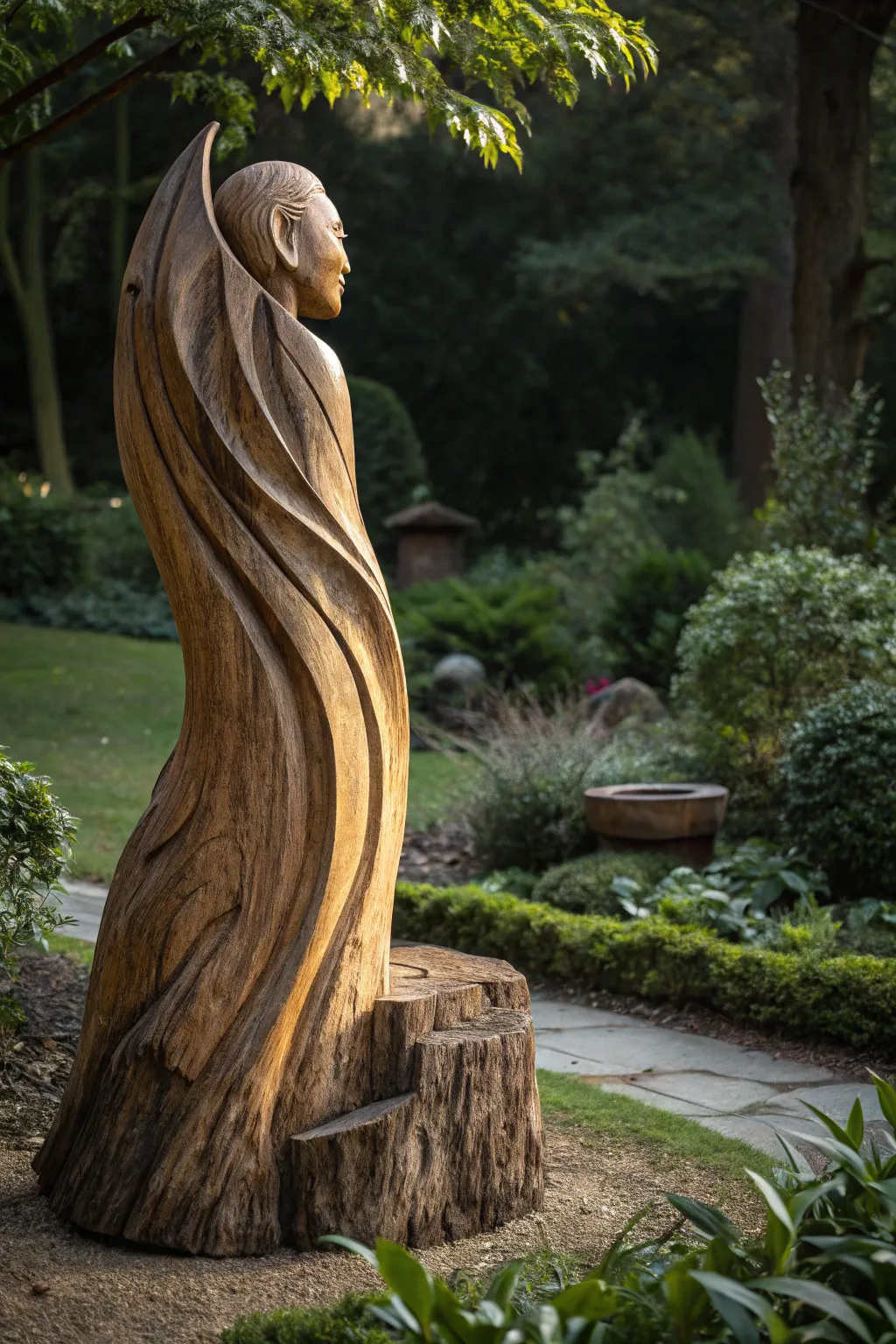 Elevate your garden with this stunning sculptural centerpiece, where nature meets craftsmanship.