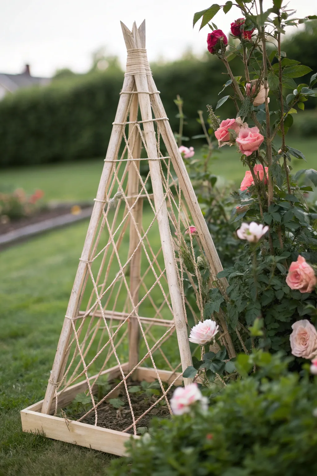 Elevate your garden's charm with a DIY obelisk that marries function with beauty.