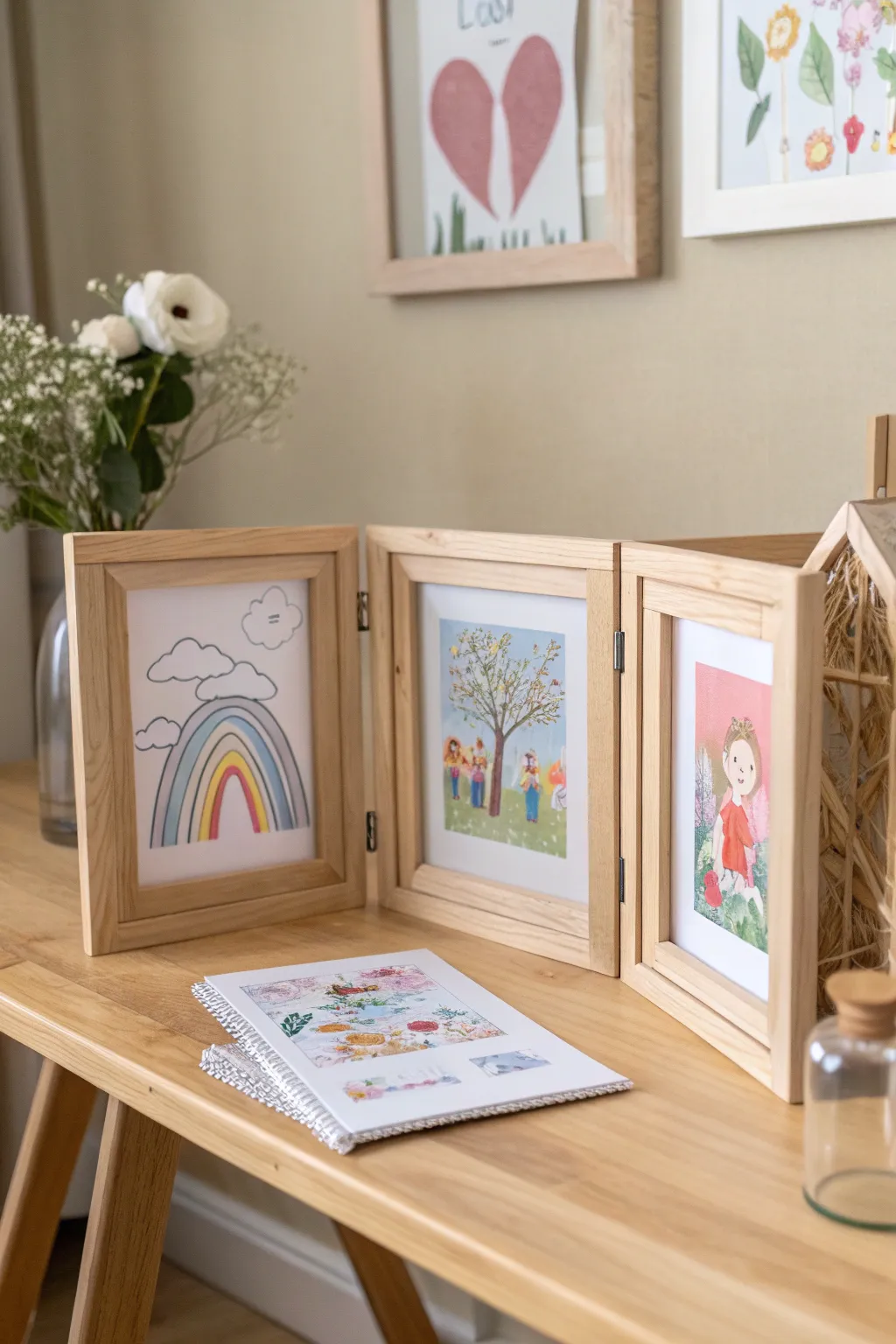 Celebrate creativity with a touch of Scandinavian charm—display your child's art in style!