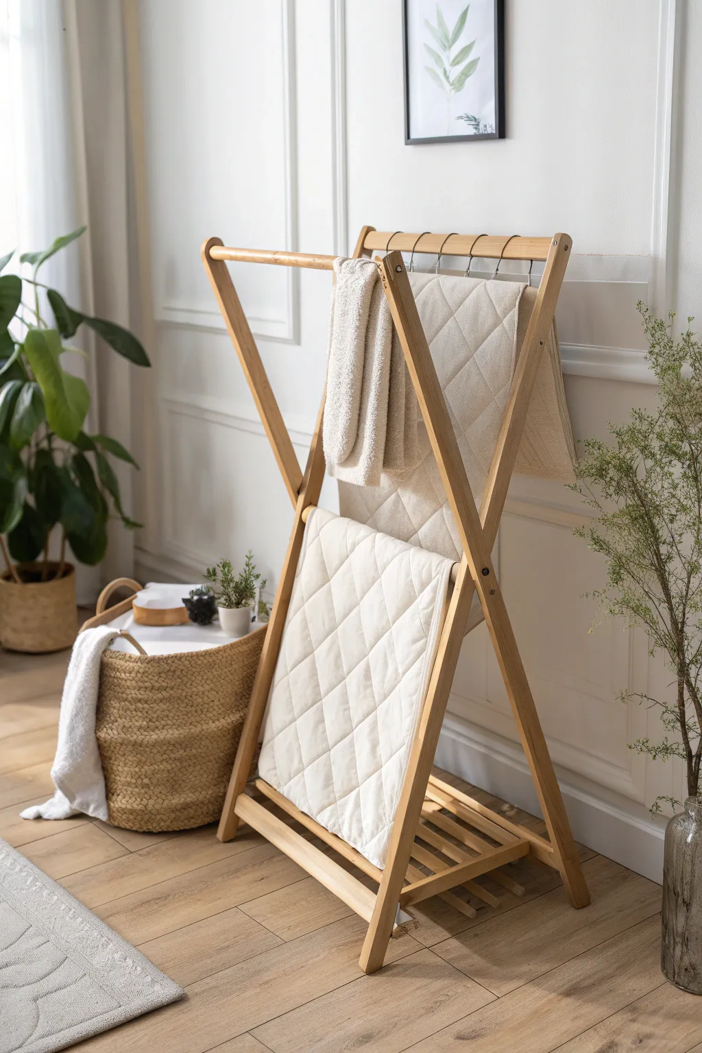 Discover the elegance of function and form with this foldable tufting frame, perfect for small spaces and minimalist aesthetics.