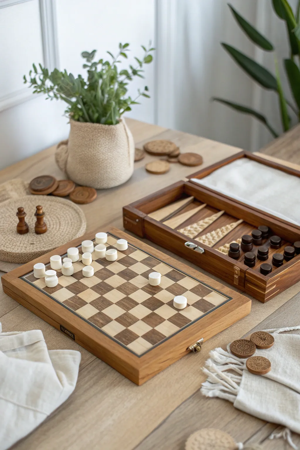 Elevate your travel adventures with a touch of minimalist elegance. 🎲✨ Perfect for on-the-go fun!