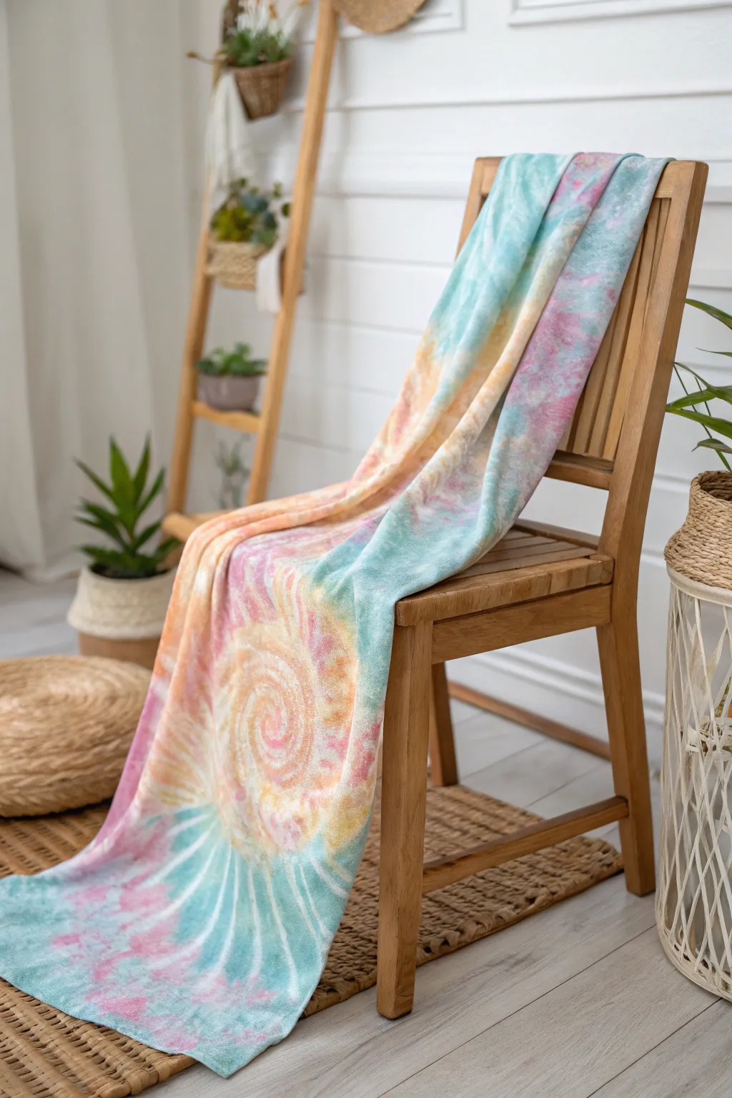 Transform your space with the elegance of marbled tie dye—where art meets simplicity.