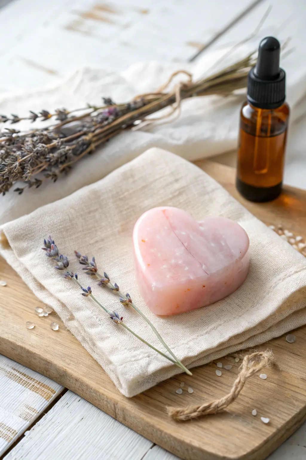 Crafted with love: heart-shaped soap that speaks to the soul.