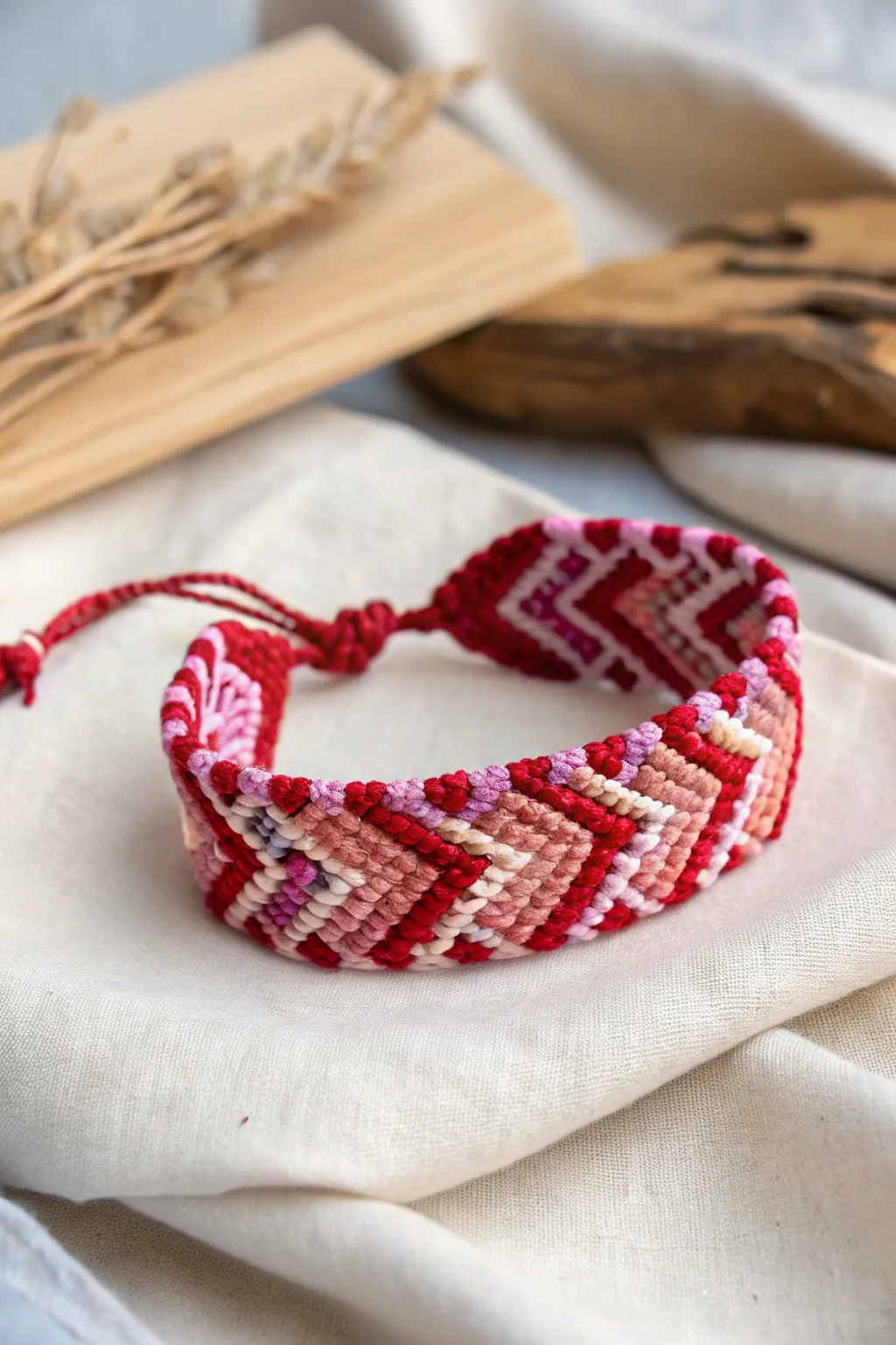Celebrate love with a handcrafted braided heart bracelet, a perfect blend of artistry and affection.