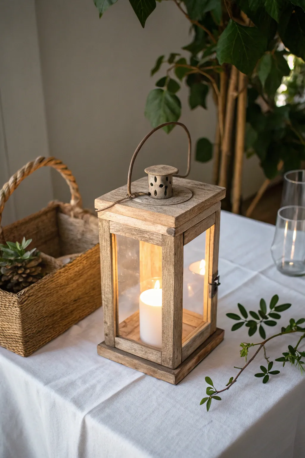 Set the mood with rustic charm: a perfect blend of simplicity and elegance for your Valentine’s Day.