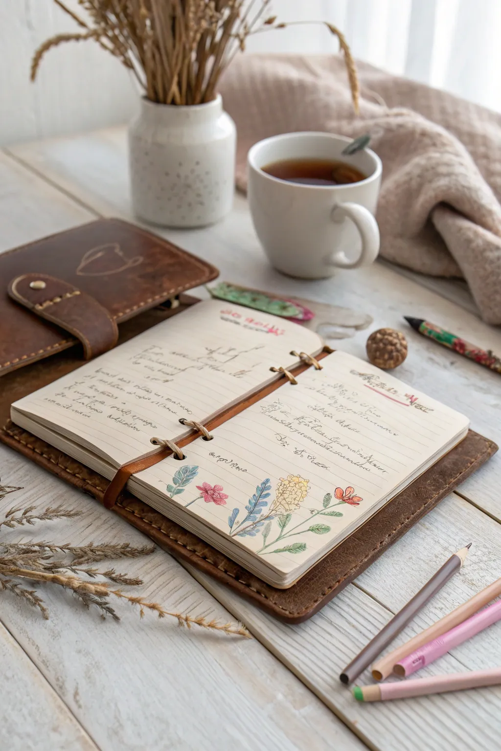 Craft your dreams one page at a time with a vintage vision journal, where simplicity meets inspiration.