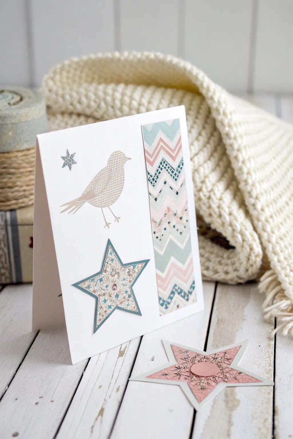 Crafting surprises: Transform washi tape into charming shapes for a card that's as unique as your creativity!