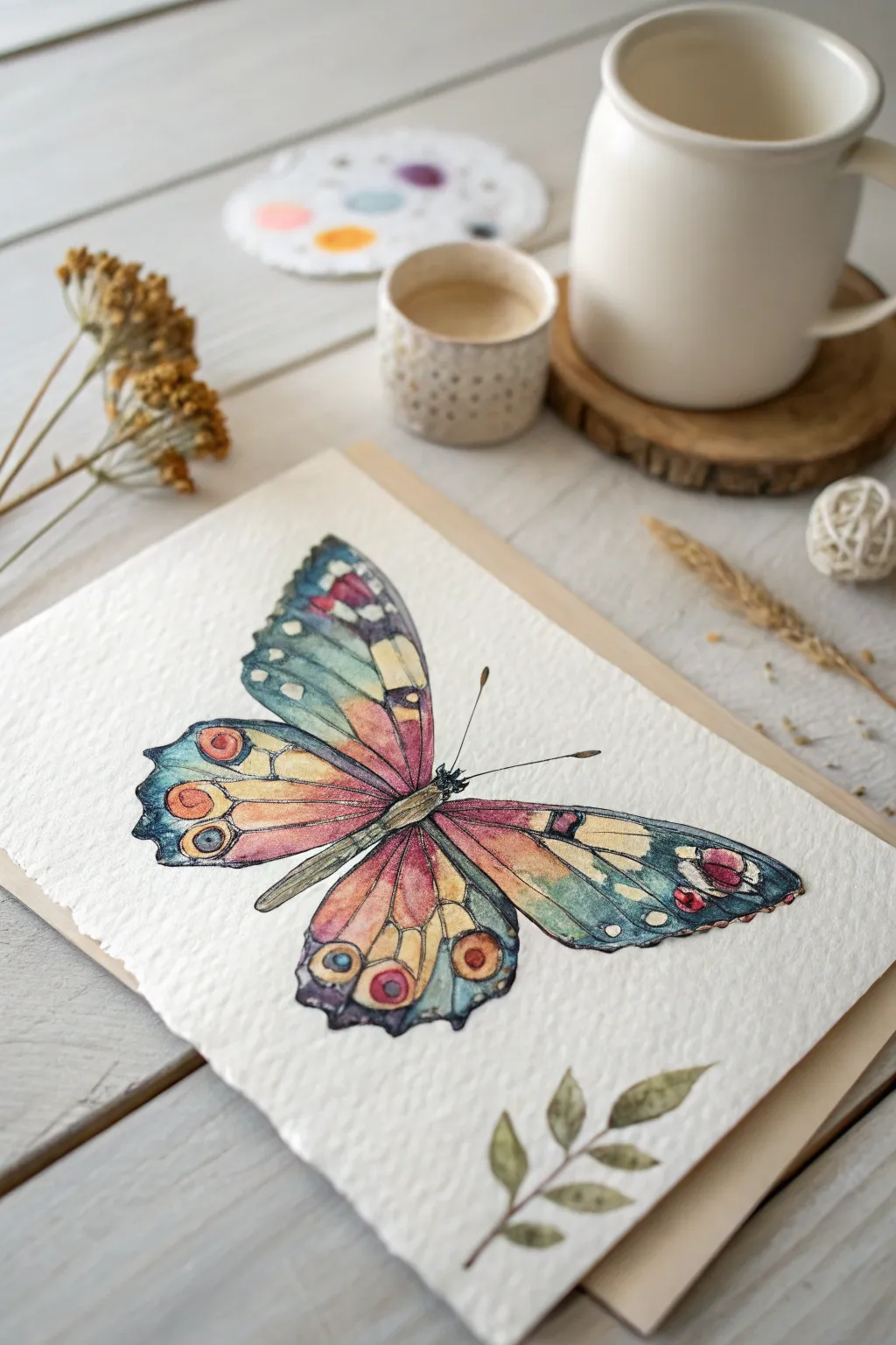 Embrace the artistry of nature with this stunning watercolor butterfly, where simplicity meets vibrant elegance.