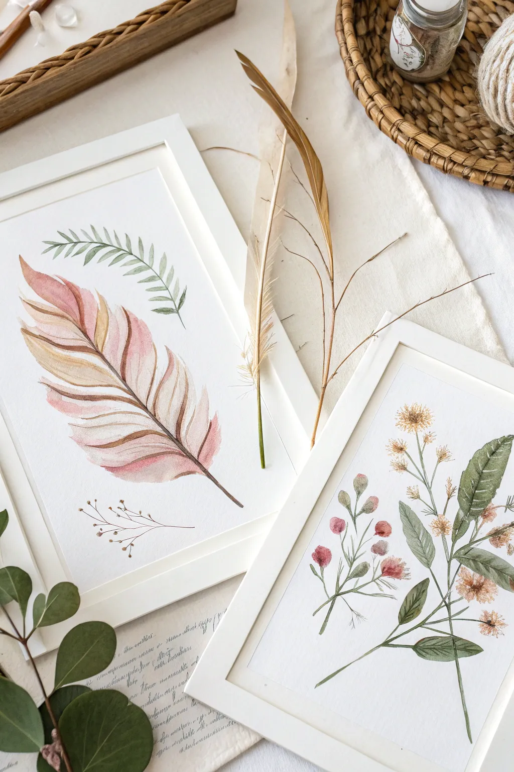 Find tranquility in the art of watercolor, where nature's beauty blooms on canvas.