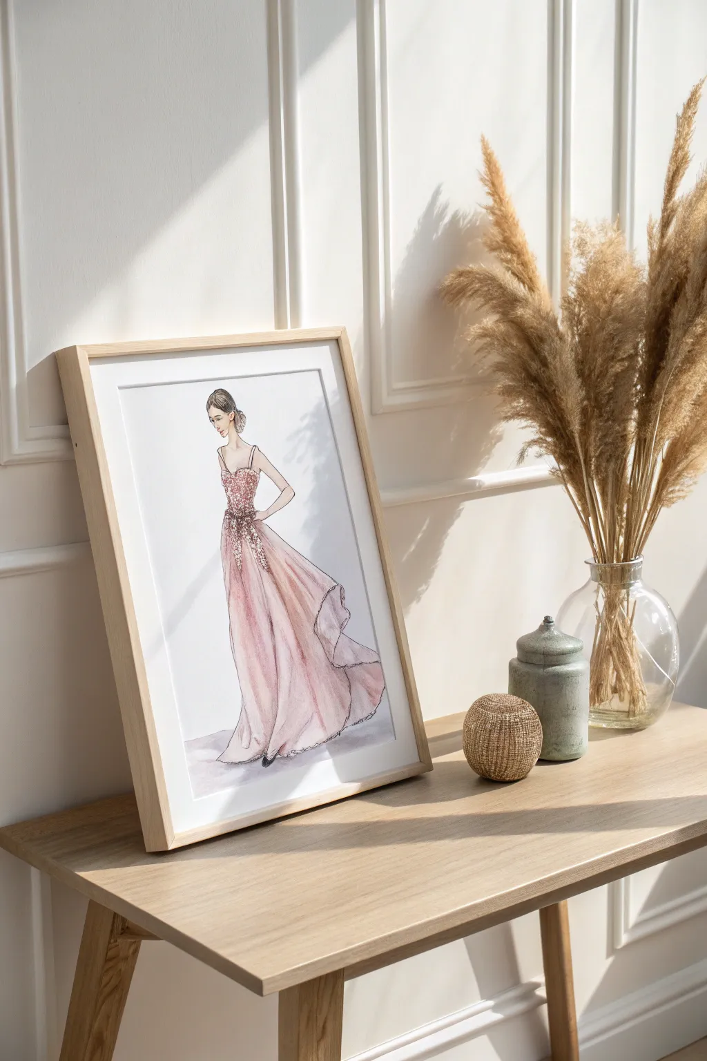Chic watercolor fashion: where elegance meets minimalism.