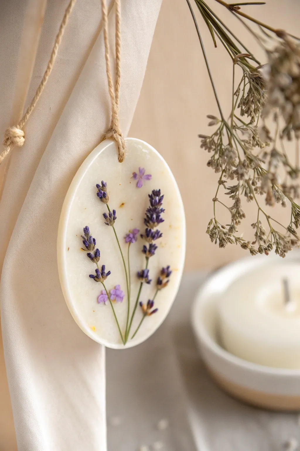 Elevate your drawer game with these exquisite lavender wax sachets—where minimalism meets boho elegance.