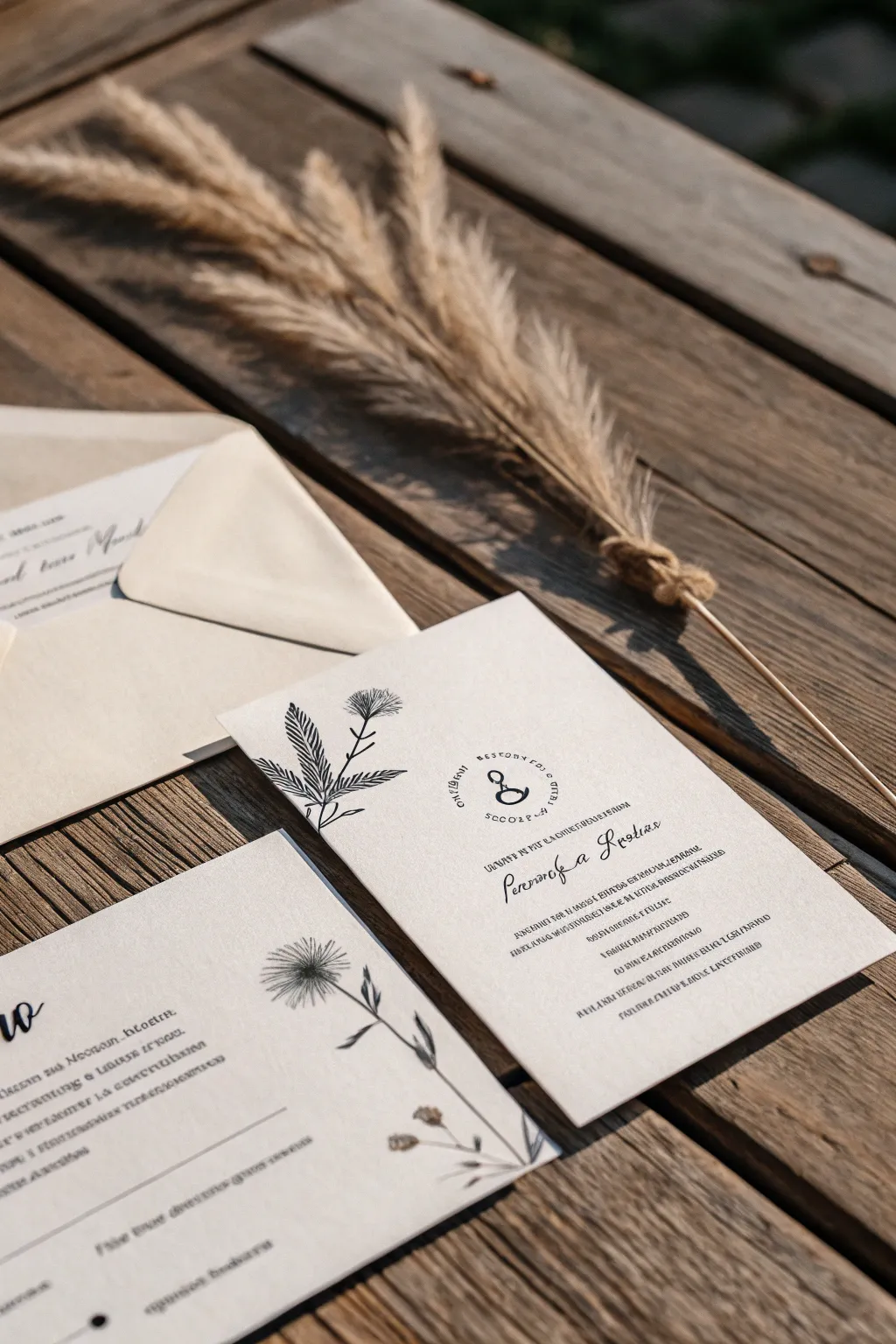 Embrace the beauty of simplicity with this Minimalist Marvel wedding invite, where elegance meets craftsmanship.
