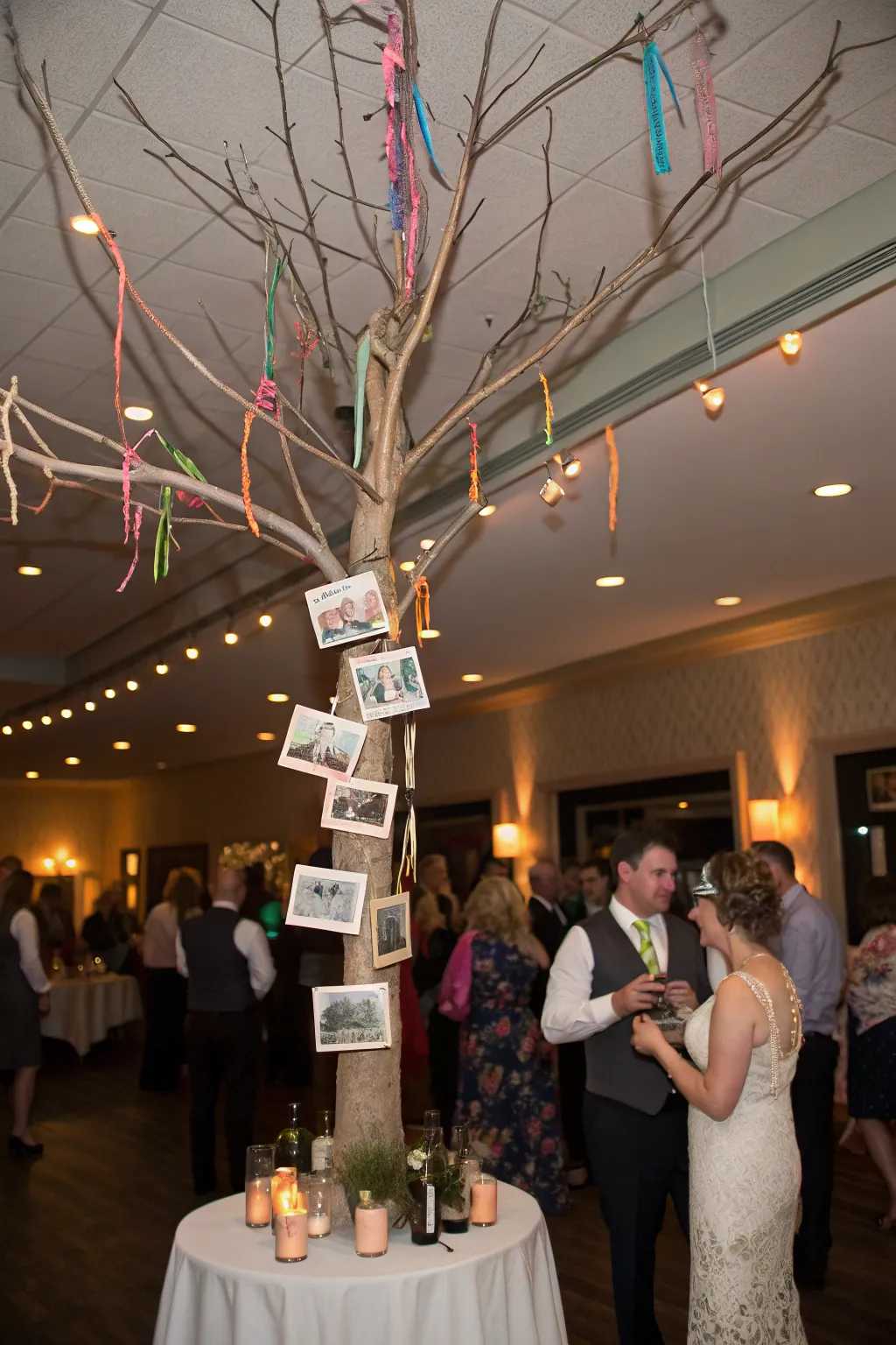 A memory tree allows guests to share personal moments and memories.
