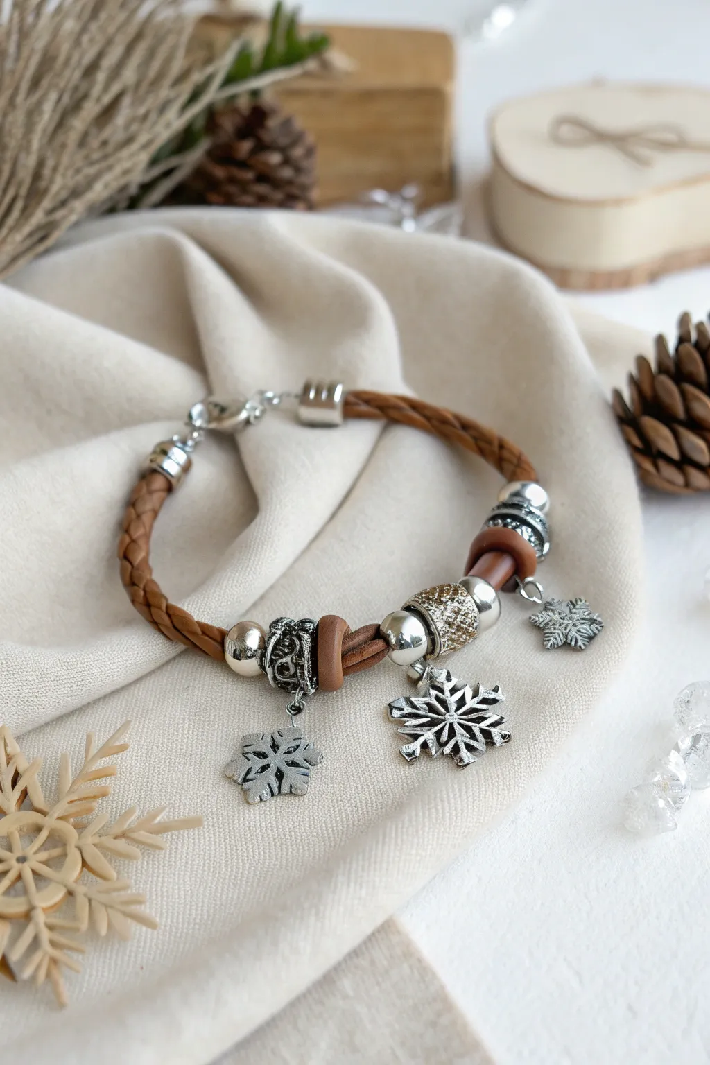 Embrace the season's charm with layered elegance.