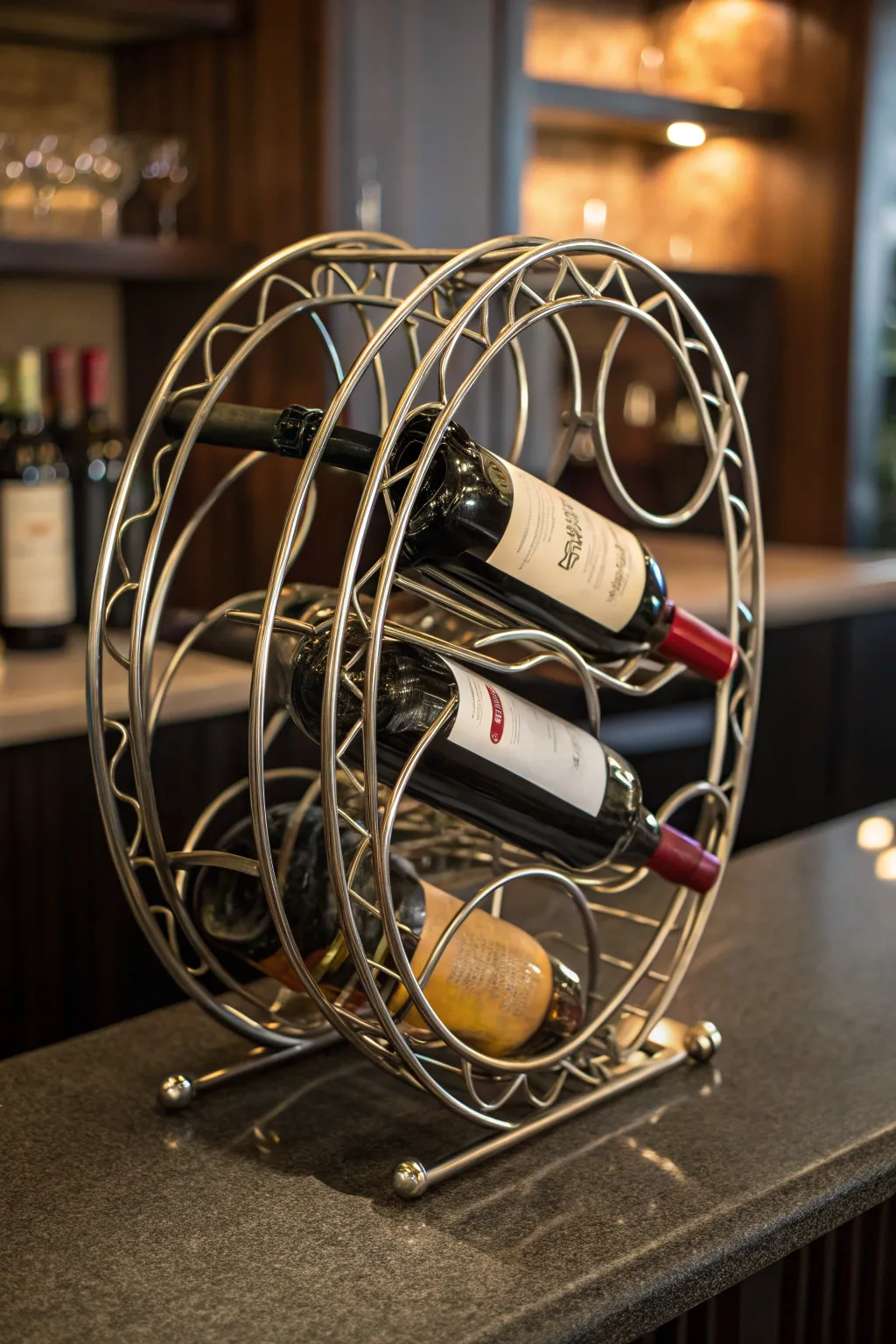 Elevate your wine collection with a bespoke wire wine rack, where style meets functionality.