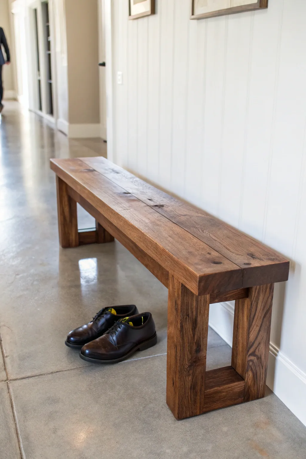 Elevate your hallway with the timeless elegance of handcrafted simplicity.