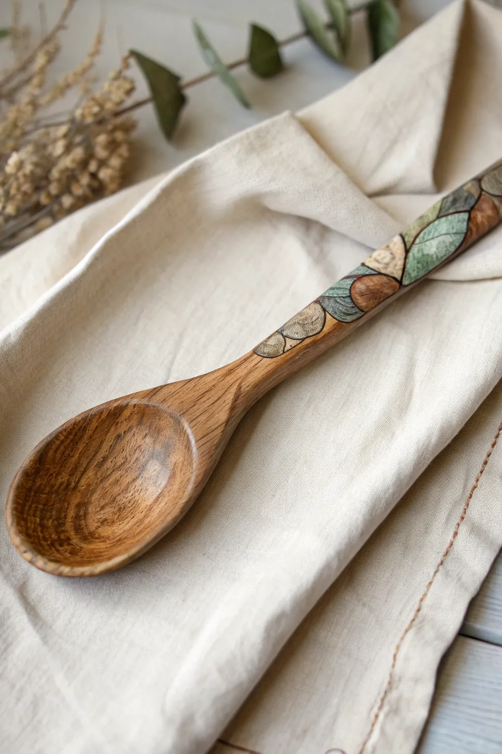 Elevate your kitchen decor with a rustic touch of nature-inspired artistry.