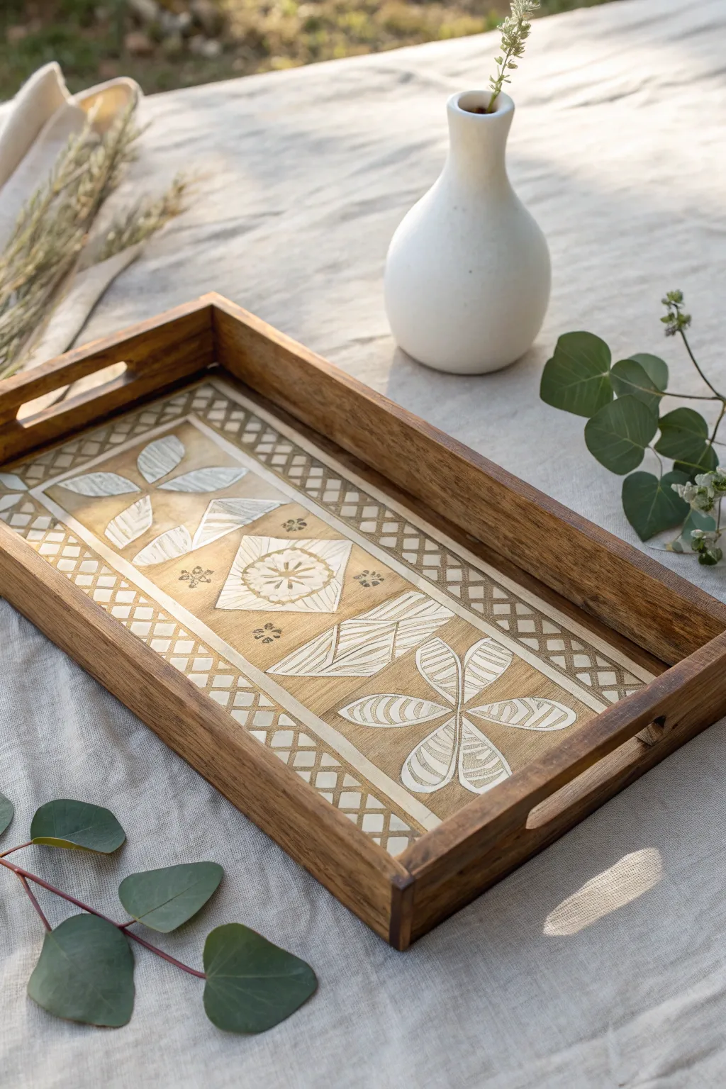 Elevate your space with the timeless elegance of faux bone inlay.
