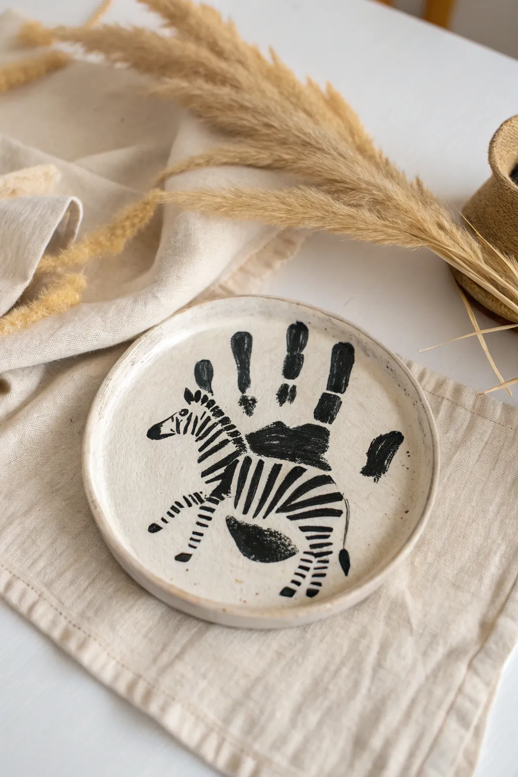 Crafting Memories: Transform little hands into zebra art treasures!