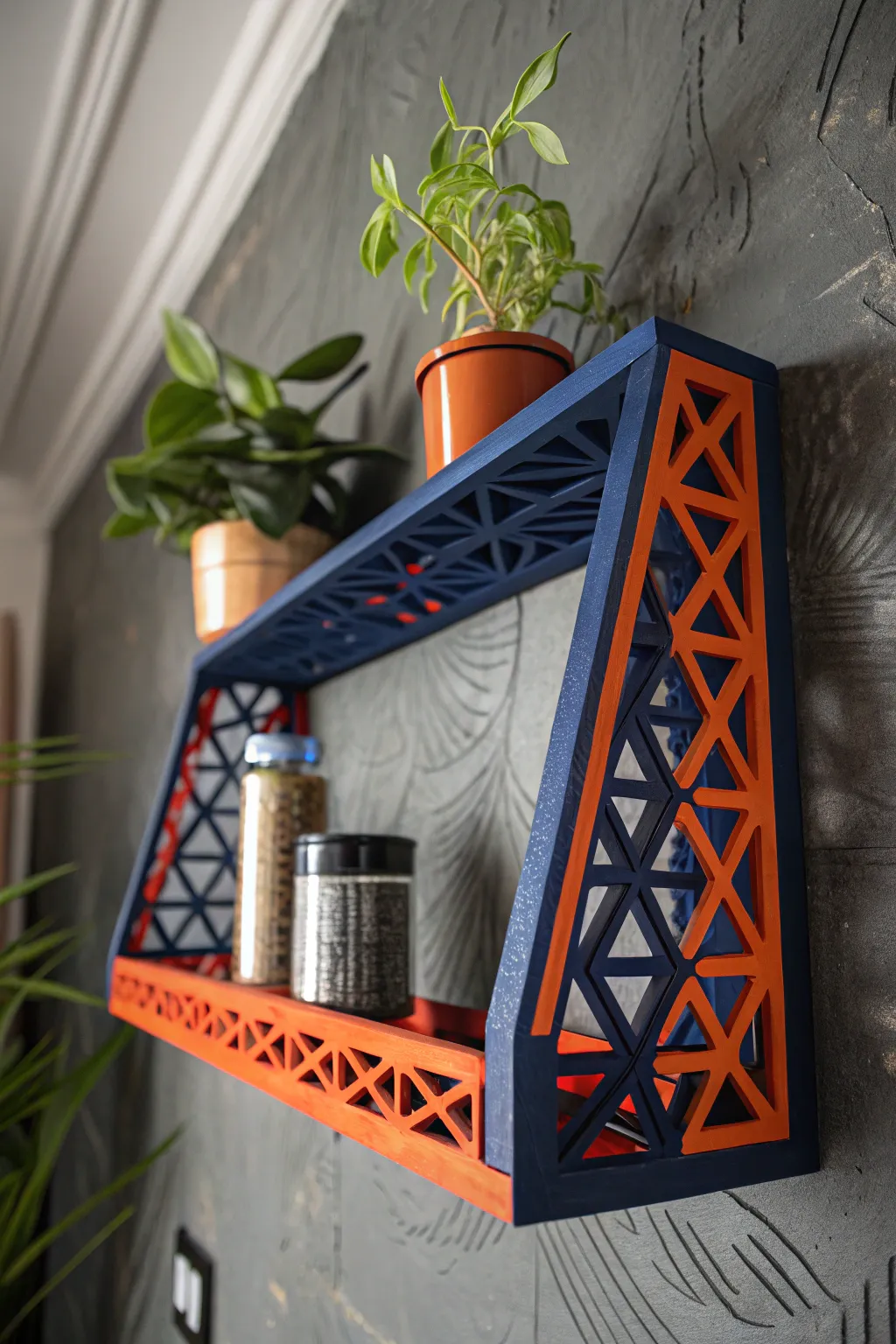 Elevate your space with gravity-defying 3D printed floating shelves that blend art and function.