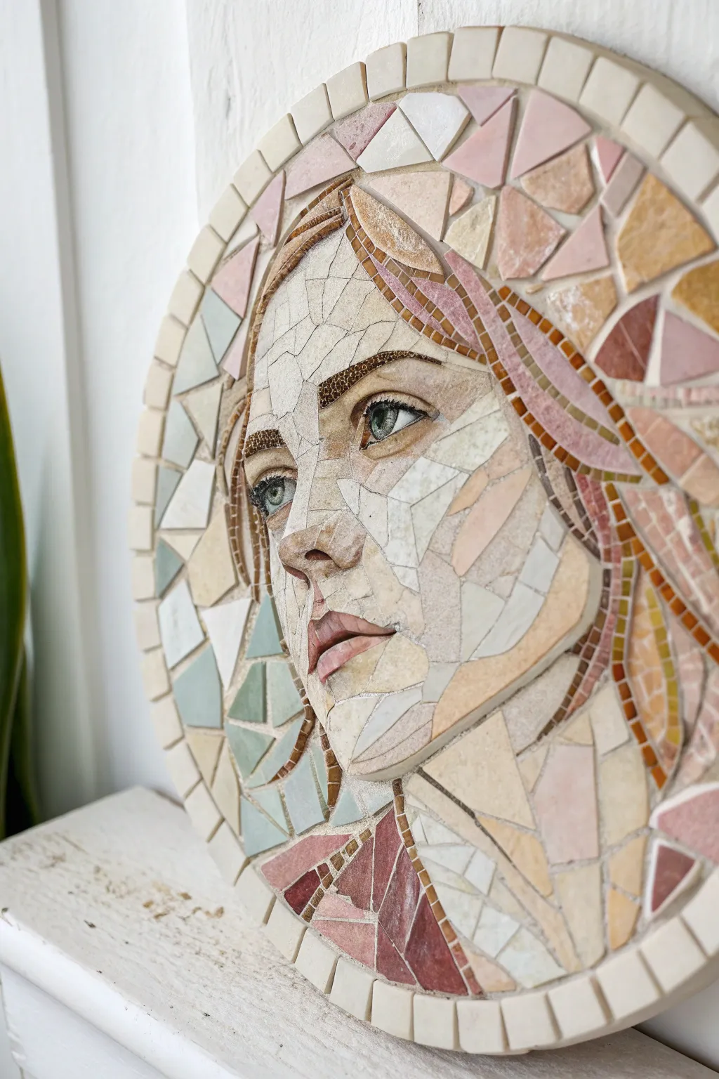 Piecing Together Beauty: A Mosaic Portrait Unveiling Stories