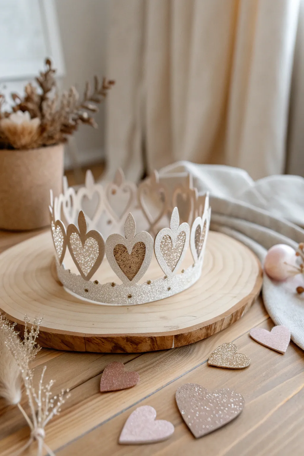 Crafted with love: A simple crown to make every child feel like royalty this Valentine's Day.