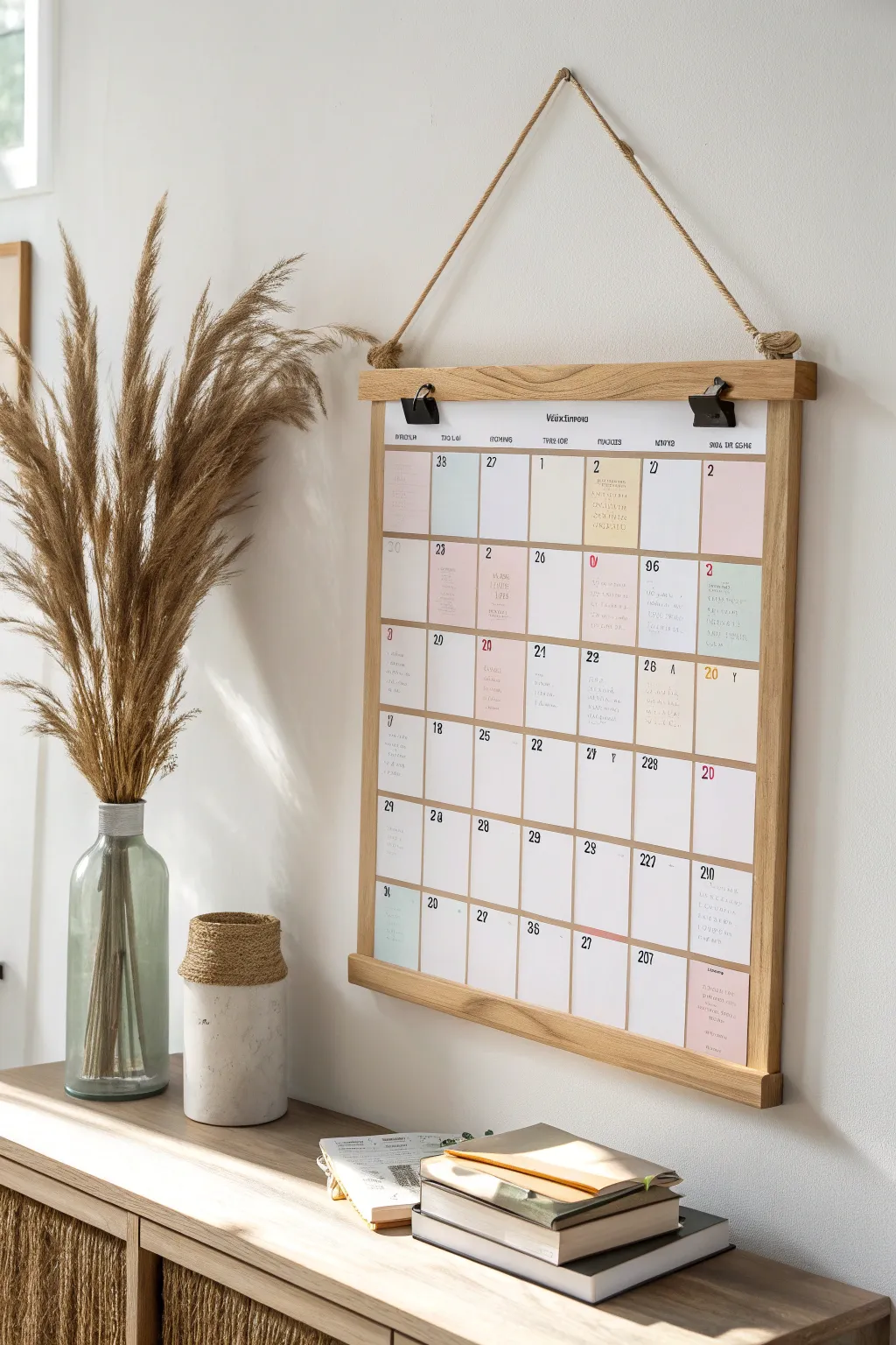 Stay organized with elegance: the perfect blend of minimalist design and bohemian flair.