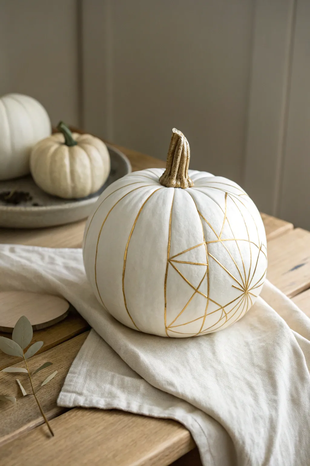 Less is More: Embrace the elegance of simplicity with this minimalist pumpkin masterpiece.