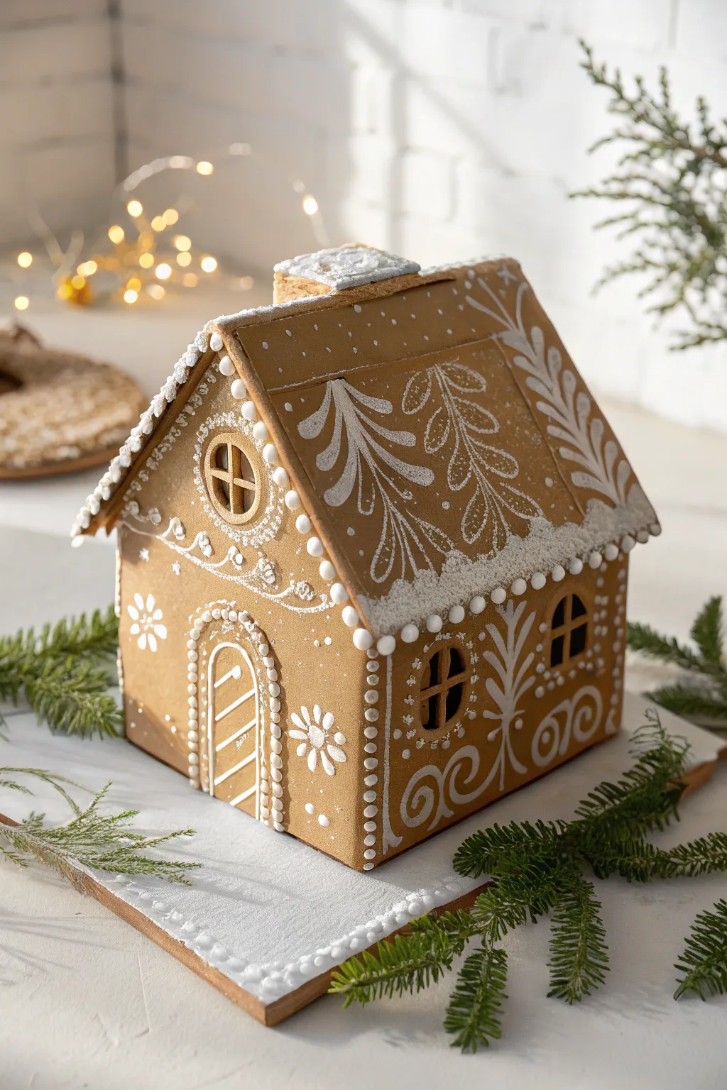 Embrace the festive season with a charming, mess-free gingerbread house craft. Perfect for adding a touch of handmade elegance to your holiday decor!