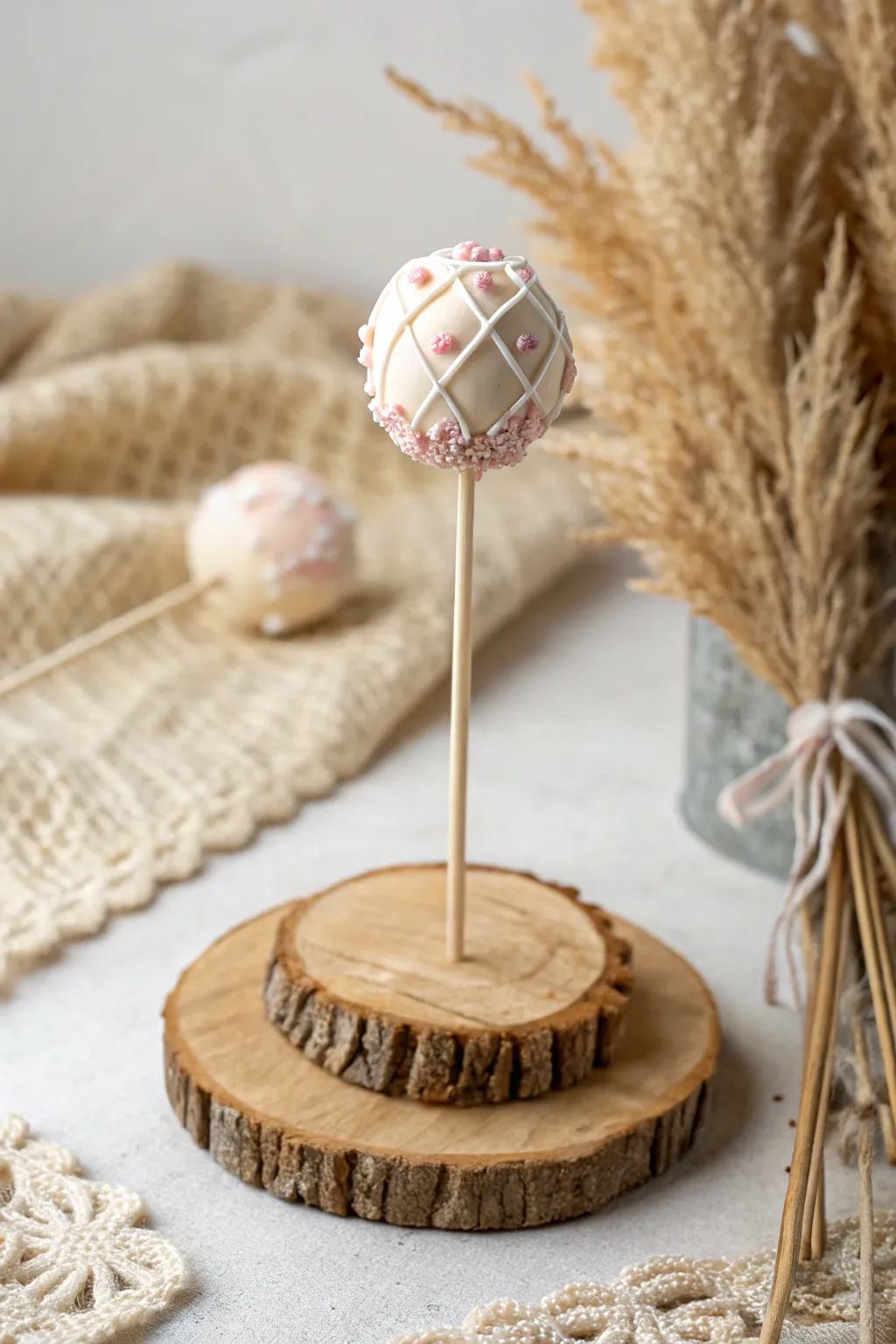 Tiny treats, big creativity! 🍭✨ Embrace the art of crafting with these charming miniature cake pops. #ClayArt #ScandiBoho