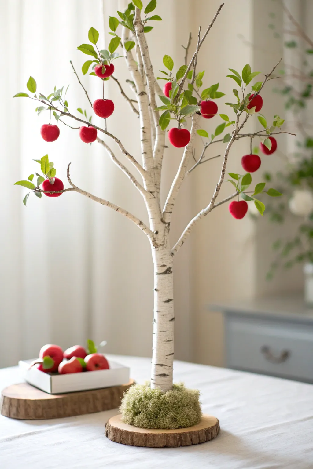Bring home the charm of an orchard with this delightful apple tree craft.