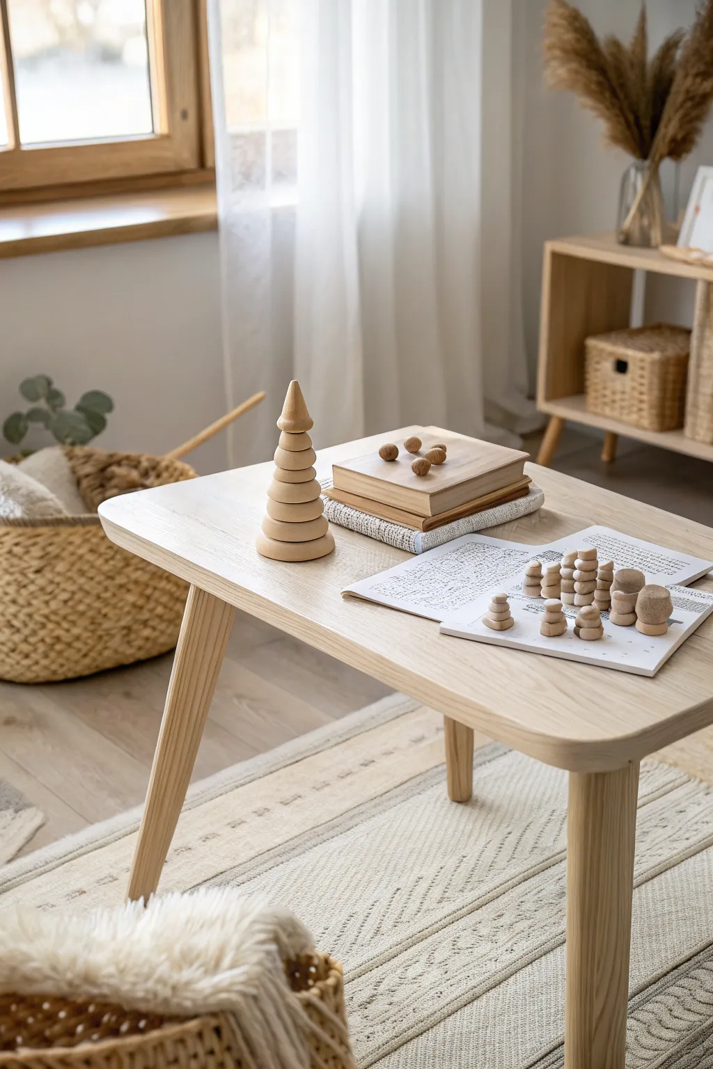 Inspire little artists with sensory delights in a minimalist setting. #ArtfulBeginnings #ScandinavianSimplicity