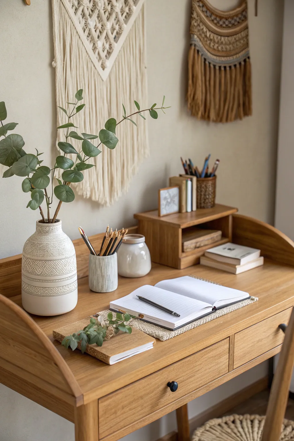 Unleash your creativity in this serene tech-free zone, where simplicity meets natural beauty.