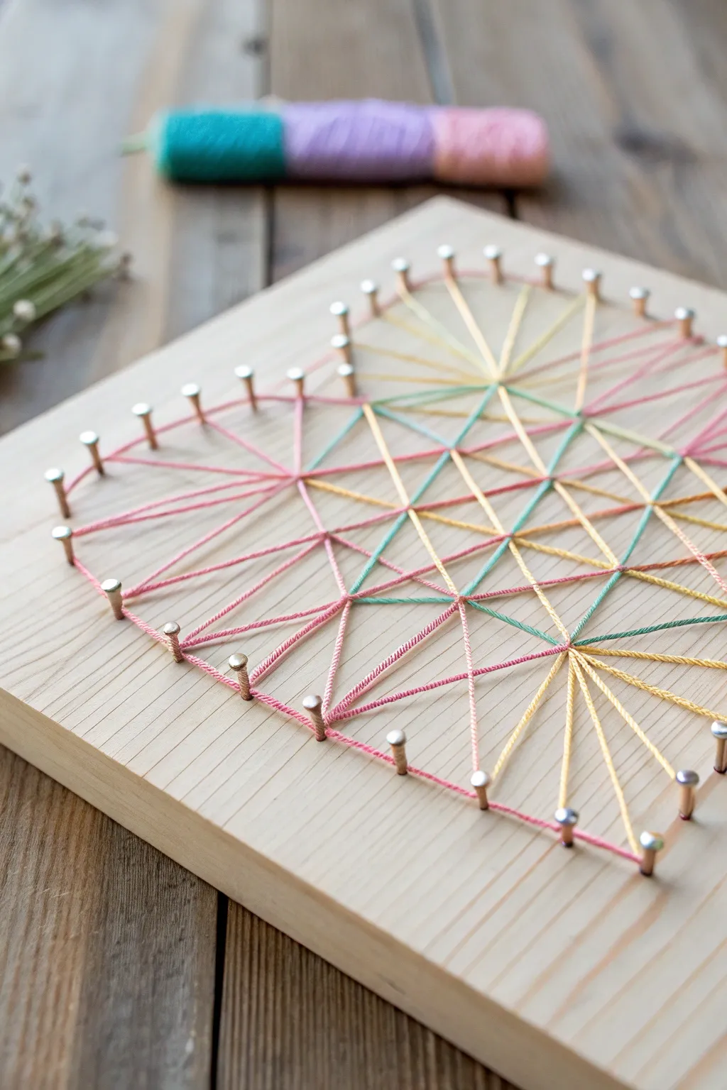 Elevate your wall decor with minimalistic string art that marries simplicity and craftsmanship.