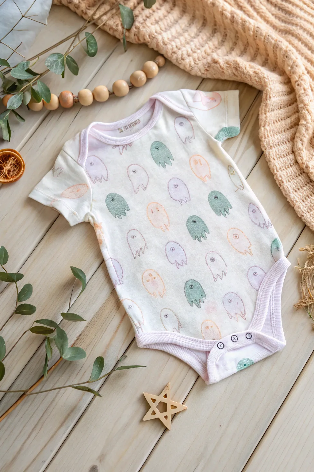 Capture the magic of Halloween with charming bubble prints. Perfectly playful for your little one!