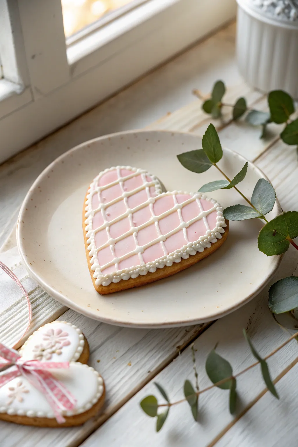 Add a touch of rustic charm to your baby shower with these delightful gingham pattern cookies!