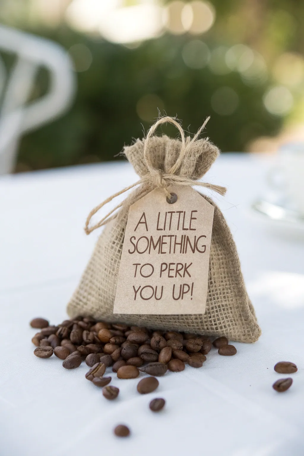 Gift your guests a little perk with these charming DIY coffee bean favors!